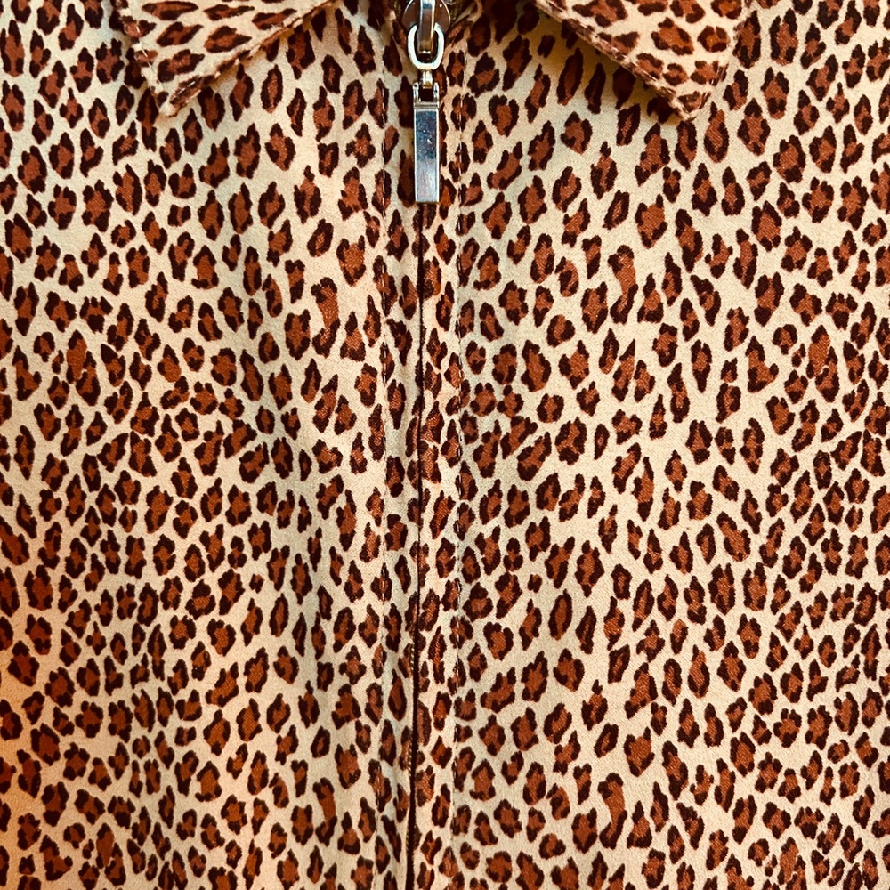 Patchington Leopard Print Zip-Up Jacket Women’s S… - image 8